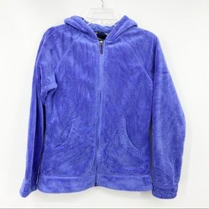 MARMOT Purple Fleece Full Zip Up Long Sleeve Hooded Jacket